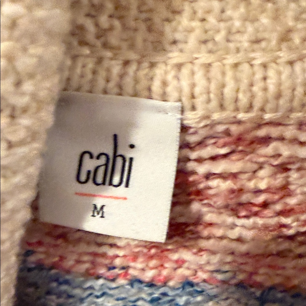 CAbi Multicolor Patterned Cardigan medium zip - Picture 5 of 6